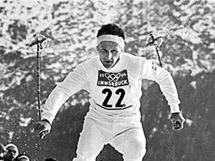 Sixten Jernberg i startnummer 22 under OS i Innsbruck 1964